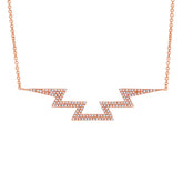 0.33ct 14k Rose Gold Diamond Necklace